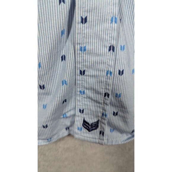 Buttercloth Men Shirt 3XL‎ Icy Cloth Flip Cuff Button All Over Logo Long Sleeve - Picture 12 of 15